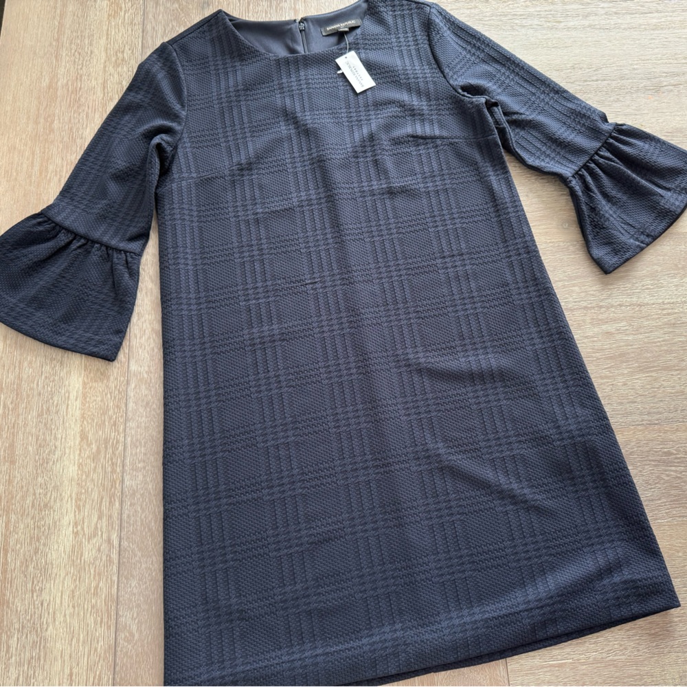 Banana Republic Navy Textured Dress